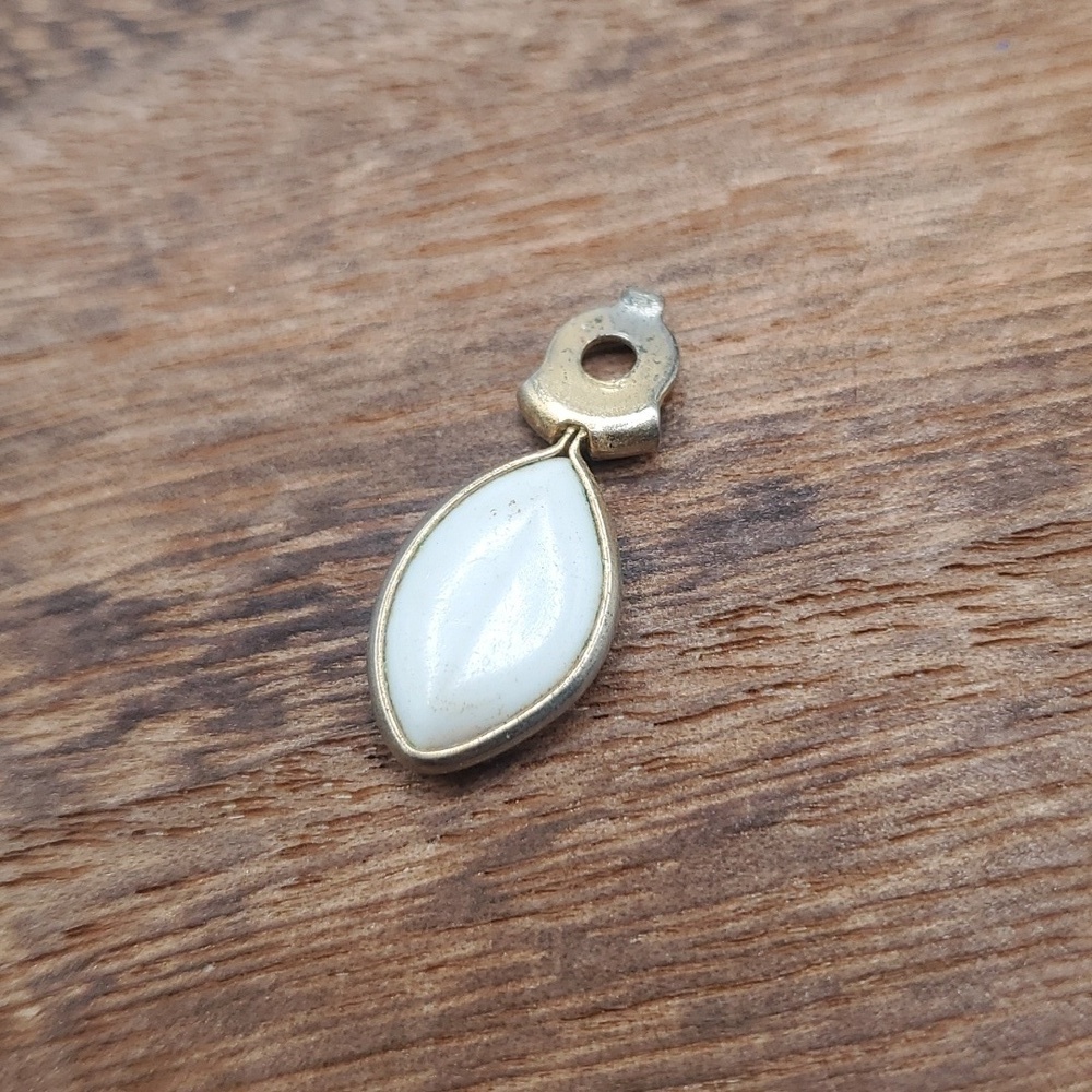 Milky drop antique pendant